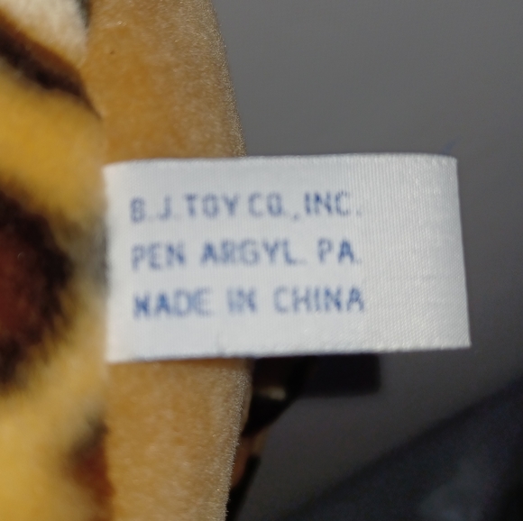 BJ Toy Company Brown Leopard Print Dinosaur Plush Stuffed Dinosaur - Picture 8 of 10